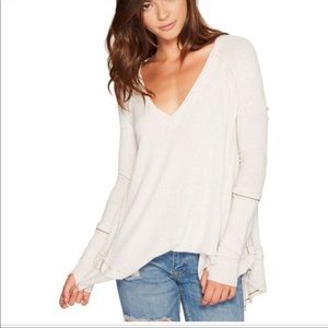 Free People // We The Free White Laguna Thermal Top